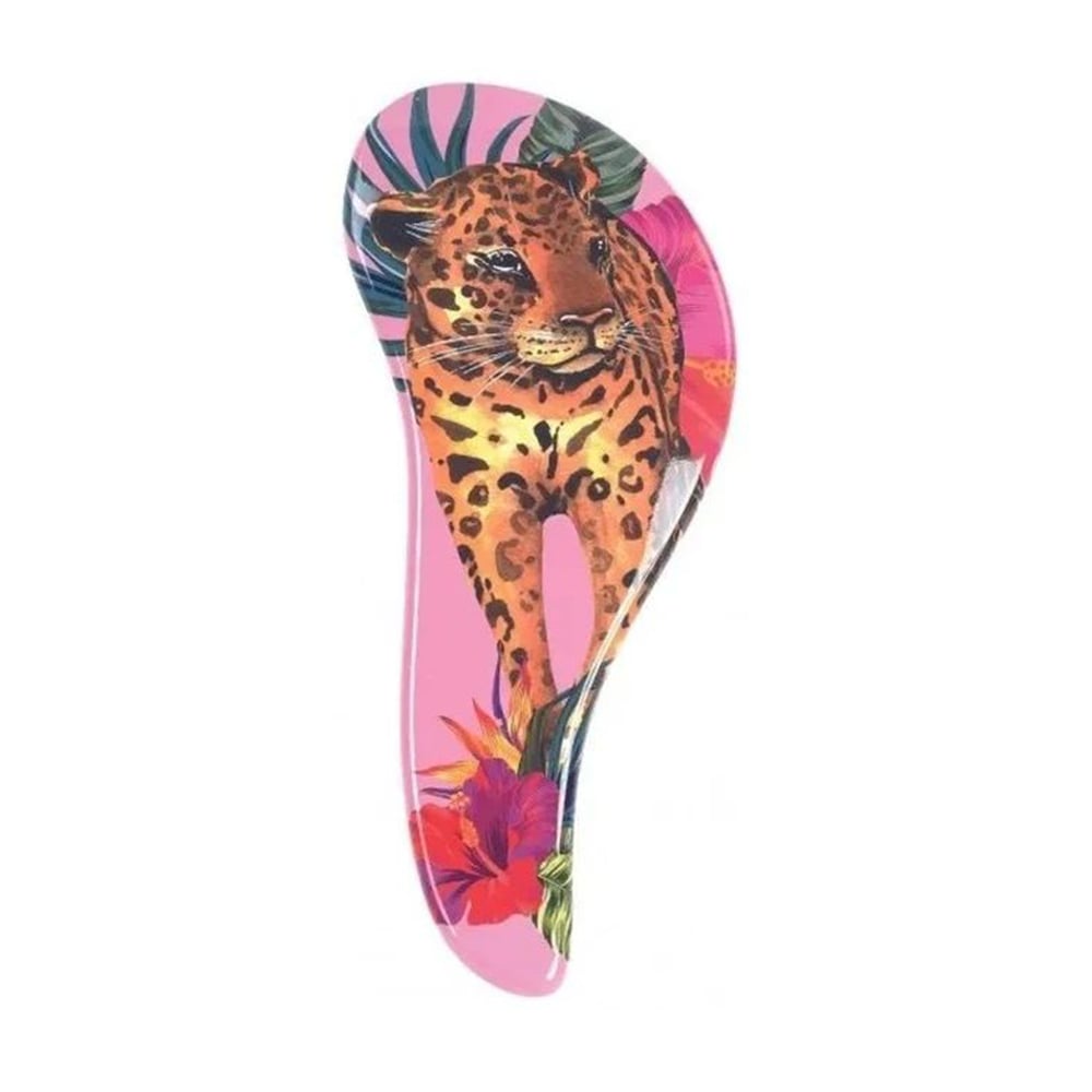 Щiтка для пухнастого та довгого волосся Sibel D-Meli-Melo Detangling Brush, Leopard Sunset, 1 шт